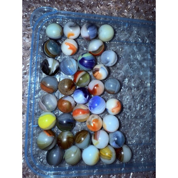 VTG. Master Made Sunbursts Marble Lot Of 37, Rare Collection - Picture 2 of 16